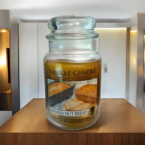 Yankee Candle Retired Banana Nut Bread Large 22 oz Food and Spice Rare READ