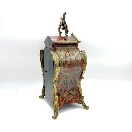 Antique 19th Century Vincenti & Cie French Boulle Style Mantle Clock - Picture 10 of 13