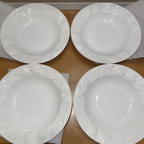 I Patrizi White Pasta Salad Bowls 10” -Set of 4 - One Small Chip - See Pictures) - Picture 2 of 6