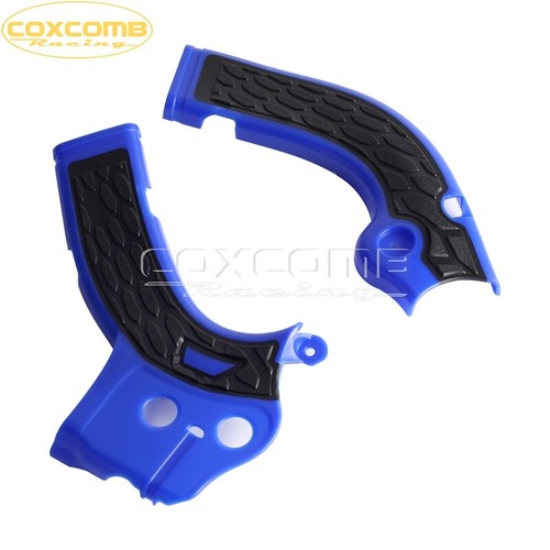 Blue/Black Frame Guard for Yamaha YZ450F WR450F WR250F YZ250F YZ250FX Off-road - Picture 5 of 9