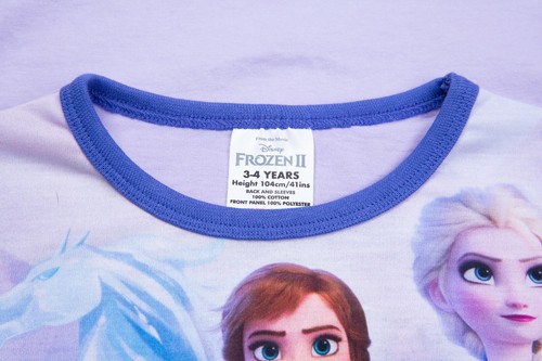 Official Girls Disney Frozen II Pyjamas Short Summer Pyjamas Anna Elsa Olaf Pjs - Picture 4 of 12
