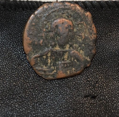Byzantine A.D. 969-1094 Bronze Anonymous Follis Coin Portrait of Christ John I - Picture 5 of 12