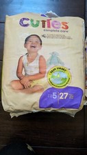 Cuties Complete Care Baby Diaper Size 5 27+  - 28 Diapers