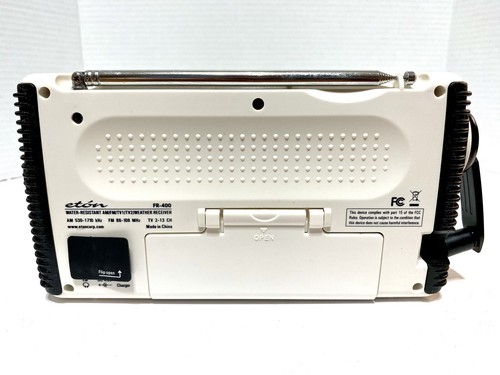American Red Cross ETON FR400 Emergency Radio, White AM/FM/TV1/TV2/Weather-Used - Picture 5 of 11