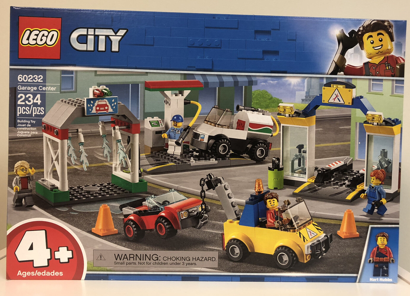LEGO 60232 City Town Garage Center Cars Set with 3 Cars, 4