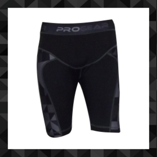 PULSE PROGEAR HERREN GYM FITNESS YOGA LAUFEN BASISSCHICHT KOMPRESSION SHORT GRAU - Bild 1 von 1