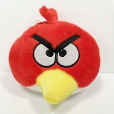 Angry Birds Plush Red Bird Stuffed Animal Toy No Sound 6" Window Hanger