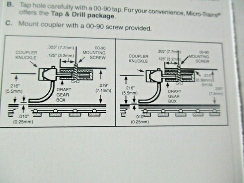 Micro-Trains Lager #00110006 (1015-1-10) kurzschaftmontierte Kupplungen 10/Pack - Bild 5 von 5