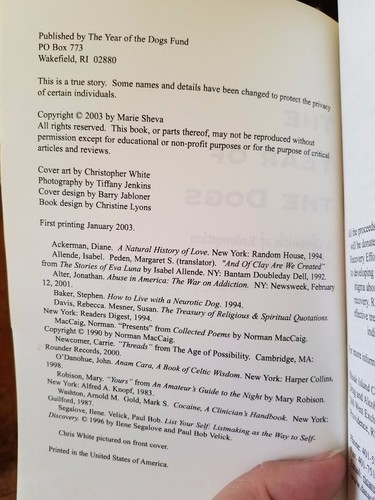 The Year of the Dogs: A Chronicle of Redemption, a Story of Love 2003 Paperback - Imagen 8 de 11