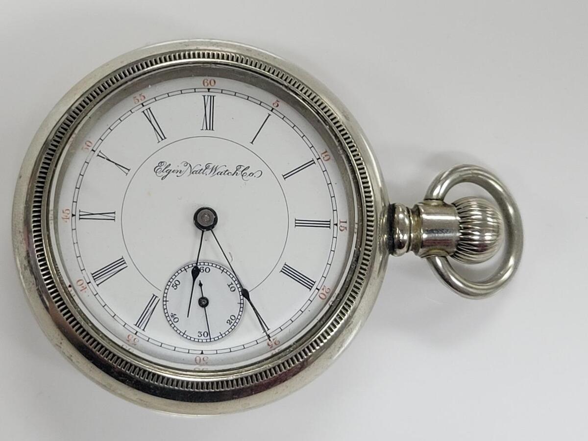 Vintage 1896 Elgin Pocket Watch Size 18s 17 Jewels 12 D900