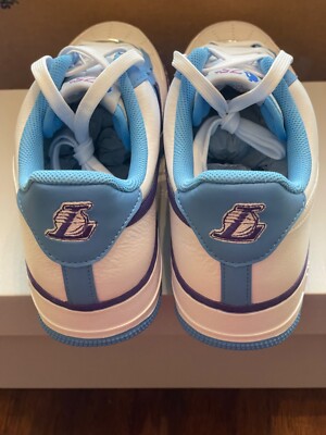 Nike Air Force 1 07 LV8 EMB 75th Anniversary Lakers Edition DC8874-101 Size 13 s-l400.jpg main image 3