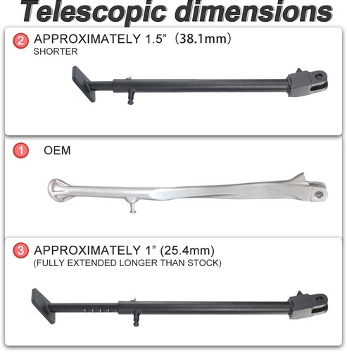 Soporte de pie lateral ajustable apto para Yamaha YZ250FX / YZ450FX 2020-2024 - Imagen 5 de 18