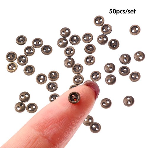 Metal Clothing Handmade Round Buttons Doll Button Sewing Buttons Apparel Sewing - Picture 9 of 16