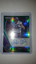 2021 PANINI PRIZM DRAFT PICKS PADDY FISHER RC ROOKIE GREEN PRIZM AUTO #DPA-PAD