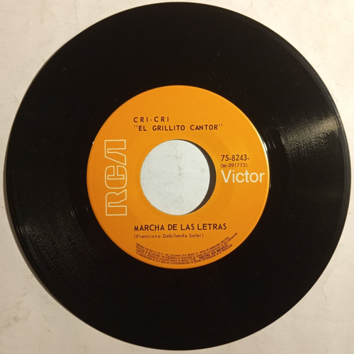 CRI-CRI -COCHINITOS DORMILONES / MARCHA DE LAS LETRAS- MEXICAN 7" SINGLE - Picture 2 of 3