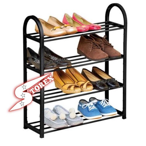 Organizador de estante para zapatos de pie de piso de 4 niveles soporte libre almacenamiento Reino Unido - Imagen 21 de 23