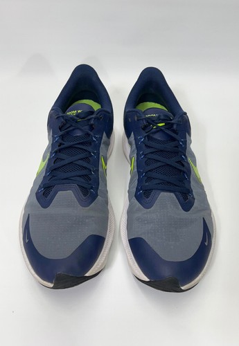 Scarpe da tennis Nike Air Zoom Winflo da uomo taglia 11,5 blu verde stringate CW3419-401 - Foto 3 di 10