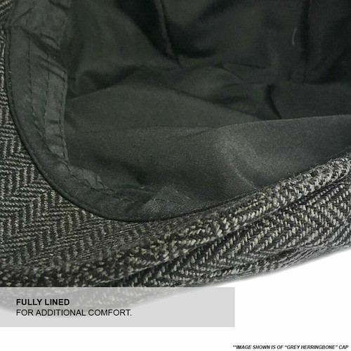 TWEED CHECK FLATCAP VINTAGE HERRINGBONE WOOL MIX GATSBY BAKER BOY NEWSBOY - Bild 3 von 39