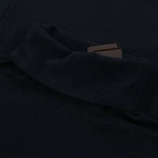 Altea NWT 100% Wool Turtleneck Sweater Size US XXL in Solid Navy Blue