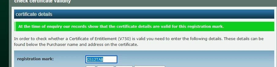GS12 TAB Cherished registration - transfer fee paid. Open to offers - Image 3 of 3