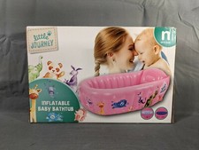 Little Journey Inflatable Baby Bathtub Pink For Newborns Up To 24 LBS New NIB