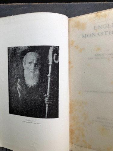 English Monastic Life F A Abbot Gasquet 1904 Very good condition Signed - Picture 4 of 24