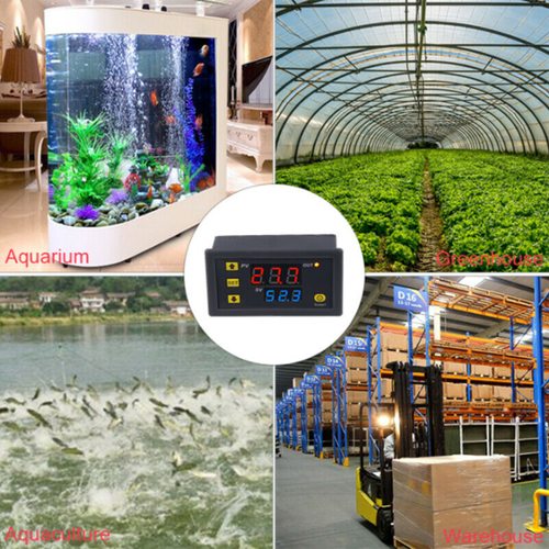 W3230 12V Thermostat Temperaturregelung Schalter Regler Thermometer mit LED XS - Bild 5 von 9