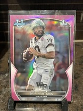 Sam Hartman 2022 Bowman U Chrome Pink Refractor Parallel #51 Wake Forest