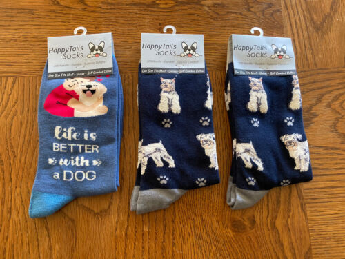 Lot 9 Rescue Dog Socks Fun Novelty Dress Casual Unisex Love My Dog - Picture 7 of 8