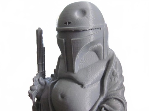 Statuina Buddha Mandoloriano - Statua Boba Fett Ventaglio - Decorazione Gioco - Foto 2 di 5