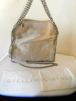 STELLA McCARTNEY トートバッグ FALABELLA 371223 WP0454 1000 New Stella McCartney Falabella Linen Chain Shoulder Strap