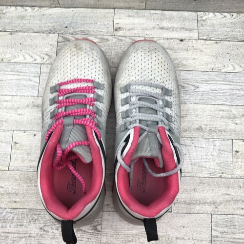 Thorogood AST Low Shoes Womens 7.5 W White Pink Steel Toe Safety Lace Up Sneaker - Picture 6 of 10