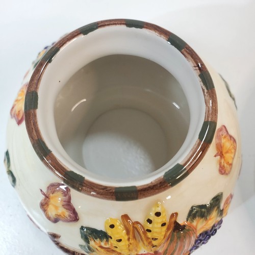Salt City Glas Kerzenschirm und Teller Herbst Ahornblätter Füllhorn Erntedank - Bild 6 von 7