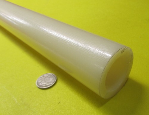 Nylon 66 Tube Natural 1.50" OD x 1.25" ID x .125" Wall x 48" Length - 1 Unit - Picture 3 of 12
