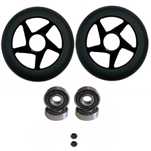 2X PRO STUNT SCOOTER SCHWARZ METALL KERNRÄDER 100 mm 110 mm 88A ABEC 11 LAGER 9 - Bild 12 von 18