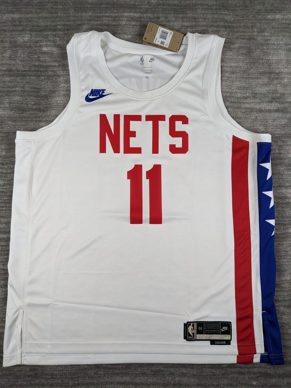 Kyrie Irving Nike Classic Edition Swingman Throwback Nets Jersey