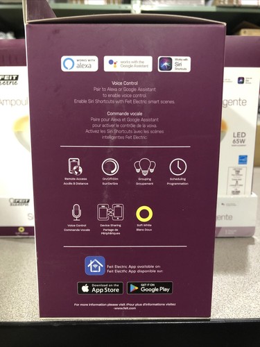 Feit Electric Smart LED 7.2 Watts 65 Watt Equivalent Soft White Light Bulb BR... - Picture 3 of 3