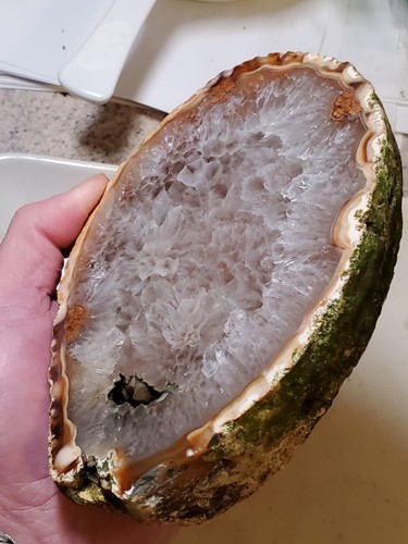 Polished Brazilian Nodule Banded Agate Lapidary Quartz Crystal Minerals 1002g - Bild 8 von 10