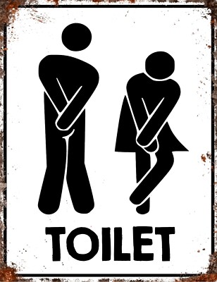 Vintage Metal Funny Toilet Bathroom Mens Las Uni Washroom Door Wall Sign - Vintage Metal Bathroom Signs Vintage Metal Funny Toilet Bathroom Mens Las Uni Washroom Door Wall Sign - Vintage Metal Bathroom Signs