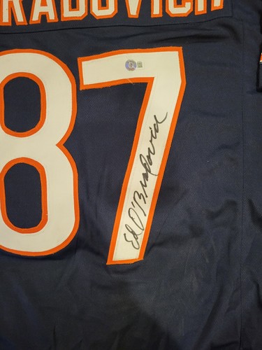 Ed O'Bradovich 1963 Chicago Bears signed jersey NFL Champion Beckett BAS XL Auto - Picture 3 of 4