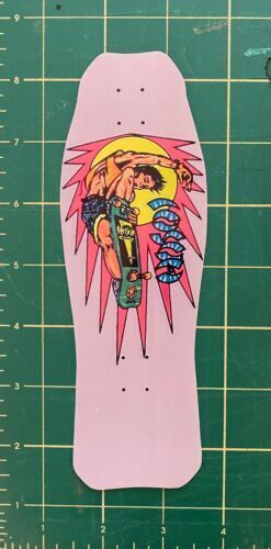 vtg 1980s skateboards sticker - Hosoi Skull Skates Airbourne vtg 1980s skateboards sticker - Hosoi Skull Skates Airbourne