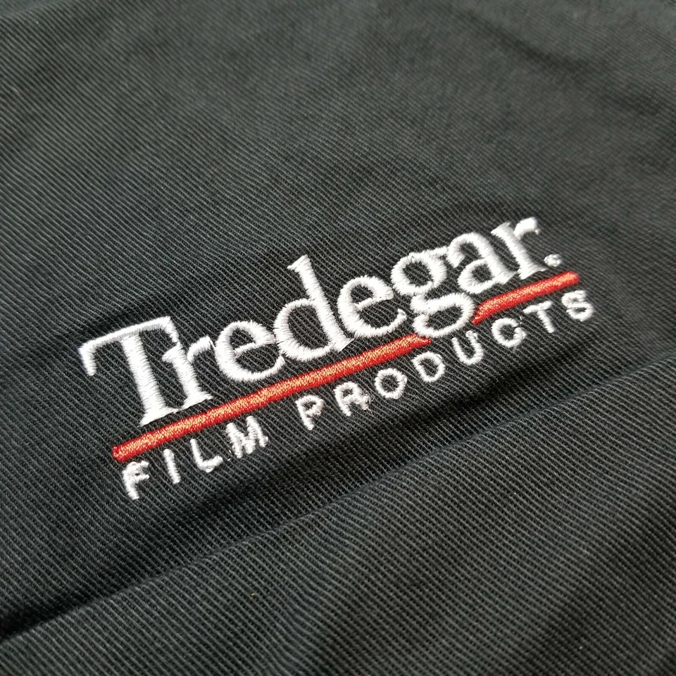 Camisa de vestir Tredegar Film Products para hombre L negra manga larga botón Z17 Foto 2 de 4