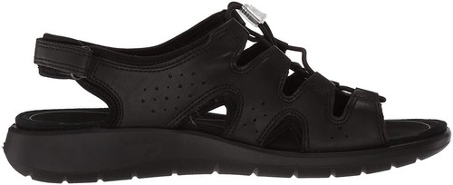5 3 donna Ecco Us Uk da piatti Soft Sandali 218563 neri pqxw7fz5