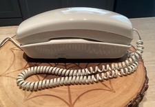 Vintage Radio Shack Push Button Trimline Telephone Phone White TESTED WORKS