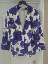 Vintage Galleria Sport Womens Purple/ White Blazer Size 18