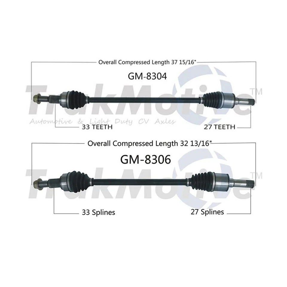 2 ejes traseros Surtrack CV para Chevrolet Traverse 2012-2017 Foto 2 de 4