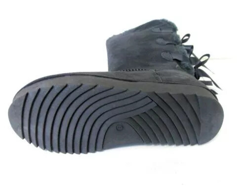 NEW WOMEN (SO BRAND) CLASSIC THREE BOWS TALL BOOT GREY 4563 ORIGINAL - Picture 7 of 7
