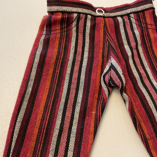 Vintage Puppenhose braun weinrot 8,75 "lang 4,5" Taille mit Vintage Druckknopf - Bild 3 von 10