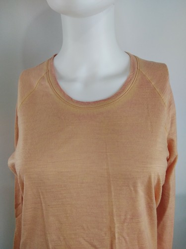Smartwool Women Merino 150 Baselayer Long Sleeve Tee Mango Medium 16812-J76 - Picture 2 of 9