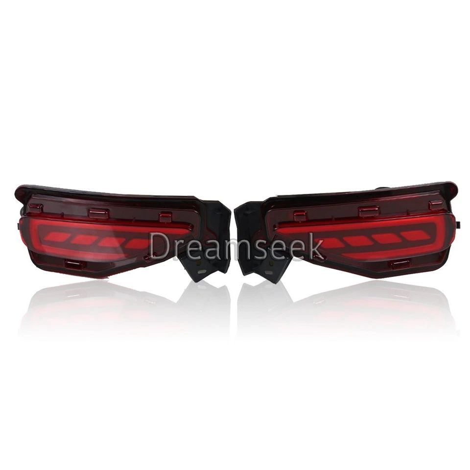 FOR TOYOTA FORTUNER 2015-2019 RED LED REFLECTOR REAR BUMPER TAIL LIGHT FOG LAMP - image 2 of 4